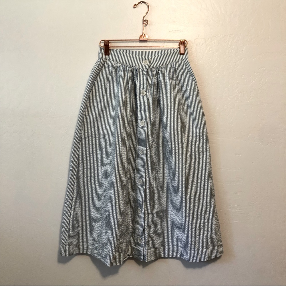 H&M Cotton Striped Skirt
